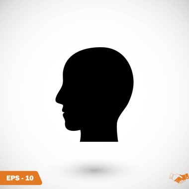 Kafa vektör simgesi