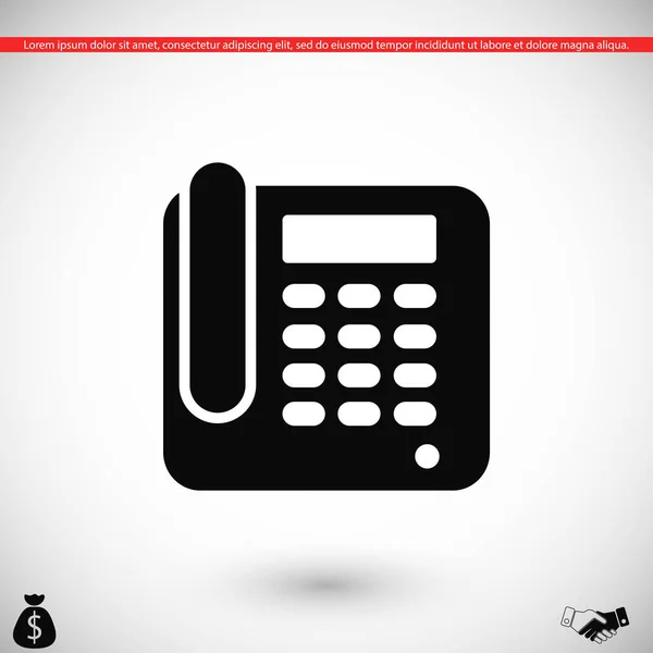 Office Phone Icon — Stock Vector