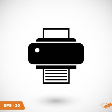 Yazıcı simgesi vektör