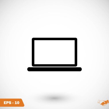 Dizüstü bilgisayar Simgesi Vektörü