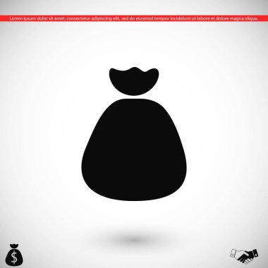 Para çantası işareti simgesi
