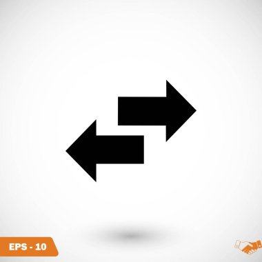 Geri dönüşüm vektör simgesi