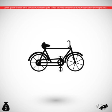 Bisiklet vektör simgesi