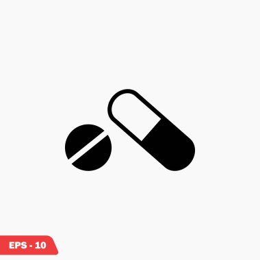 Kapsül Vektör Simgesi