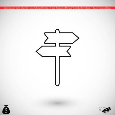 İmza posta vektör simgesi