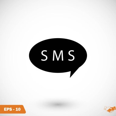 SMS vektör simgesi