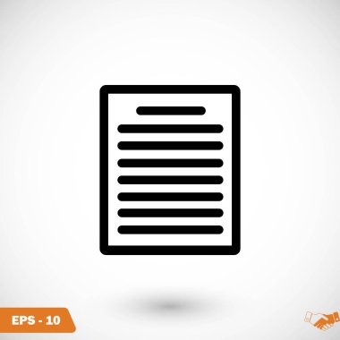 Kağıt simge vektör