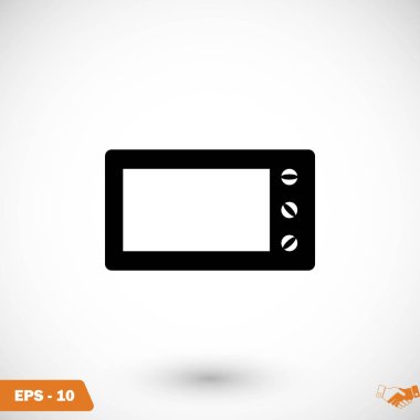 mikrodalga fırın vektör simgesi