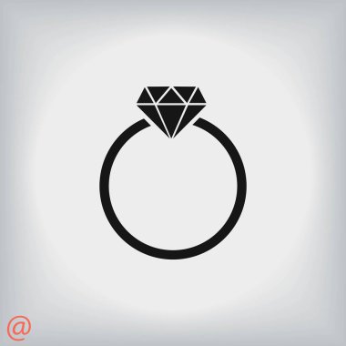 Yüzük simge vektör