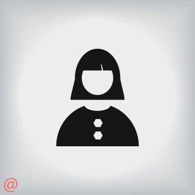 kadın simge vektör