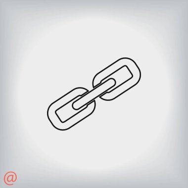 Zincir bağlantı simge vektör