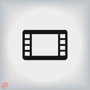film film şeridi vektör simgesi