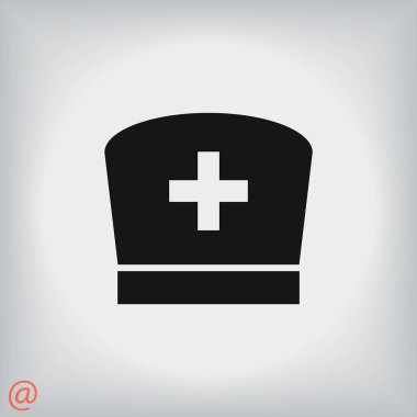 Düz hemşire simgesi