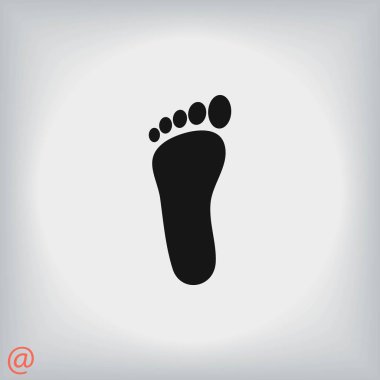 Ayak vektör simgesi