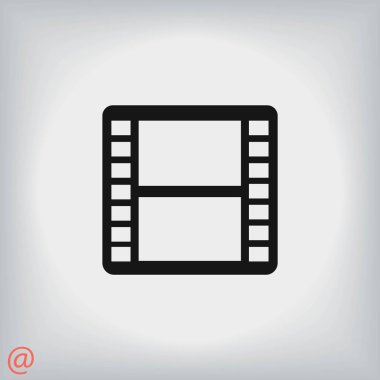 film film şeridi vektör simgesi