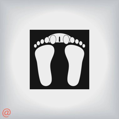ayak izleri simge vektör