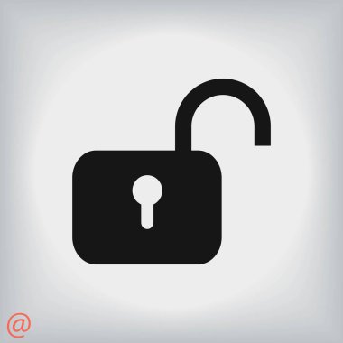 asma kilit simgesi vektör