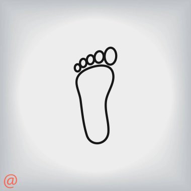 Ayak vektör simgesi