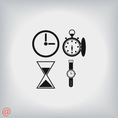 Saatler simgeler vektör