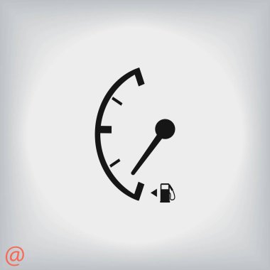 Düşük yakıt izole işareti simgesi