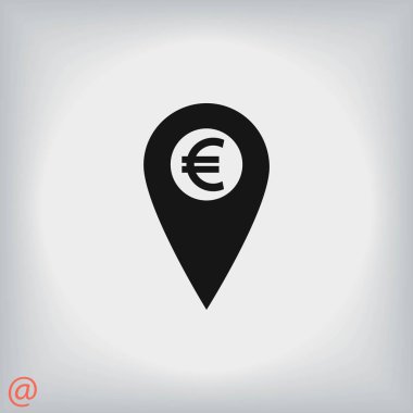 İşaret konum simgesini Euro simgesi