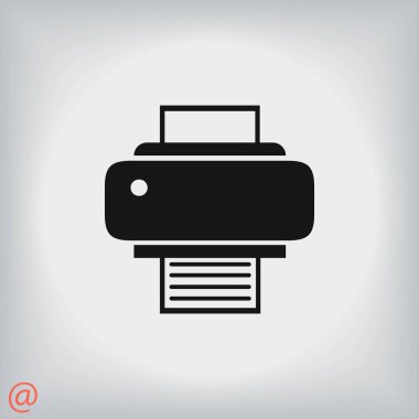 Yazıcı simgesi vektör