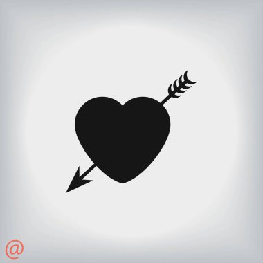 Kalp ve ok simgesi