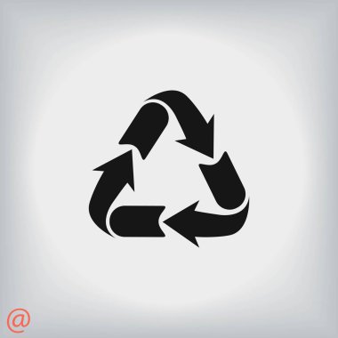 geri dönüşüm işareti simgesi