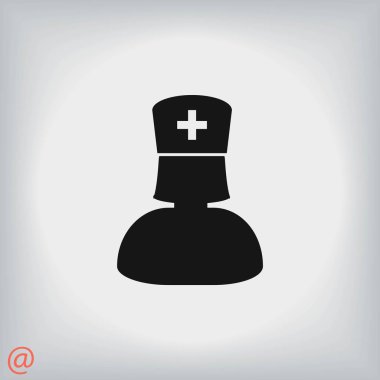 Hemşire simge vektör