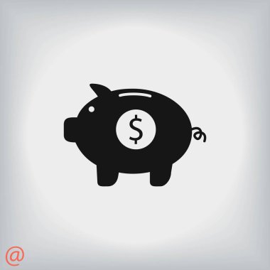 domuzcuk banka vektör simgesi