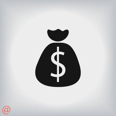 Para çantası işareti simgesi