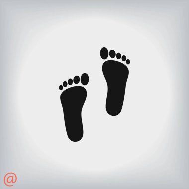 Ayak vektör simgesi