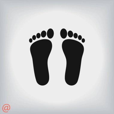 Ayak vektör simgesi