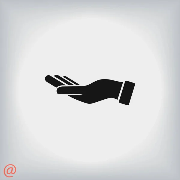 Hand ikonen vektor — Stock vektor
