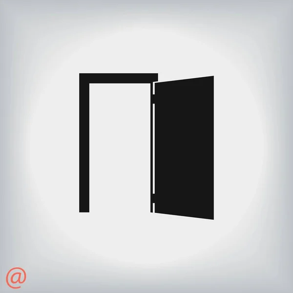 Двері значок вектор — стоковий вектор