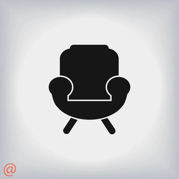 Armchair icon vector — Stock Vector