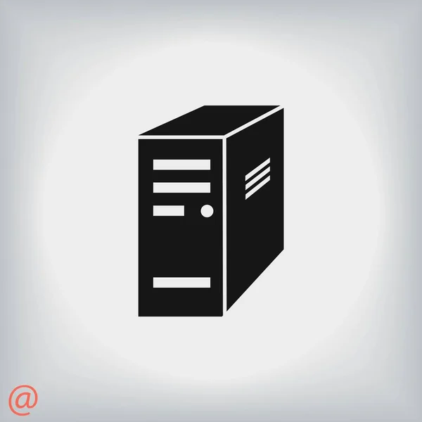 Pictogram van de server van de computer — Stockvector