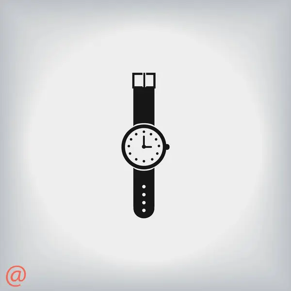 Armbandsur ikonen vektor — Stock vektor