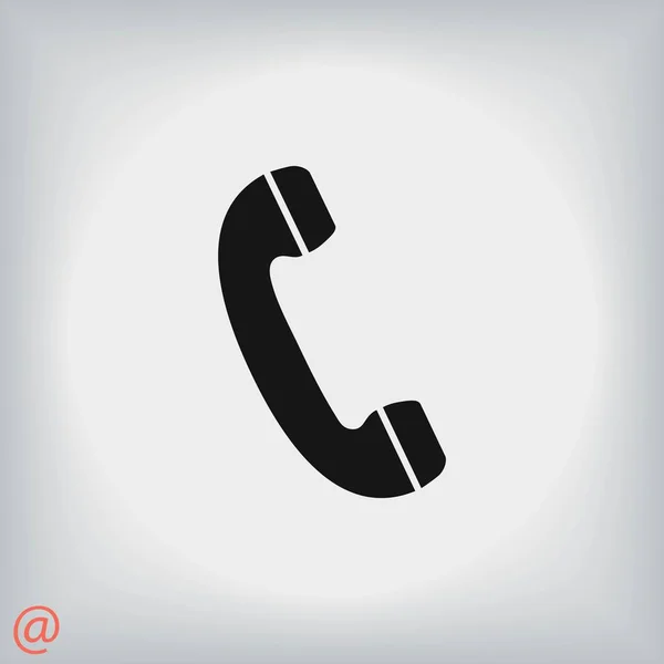 Telephone receiver vector icon — Stock Vector