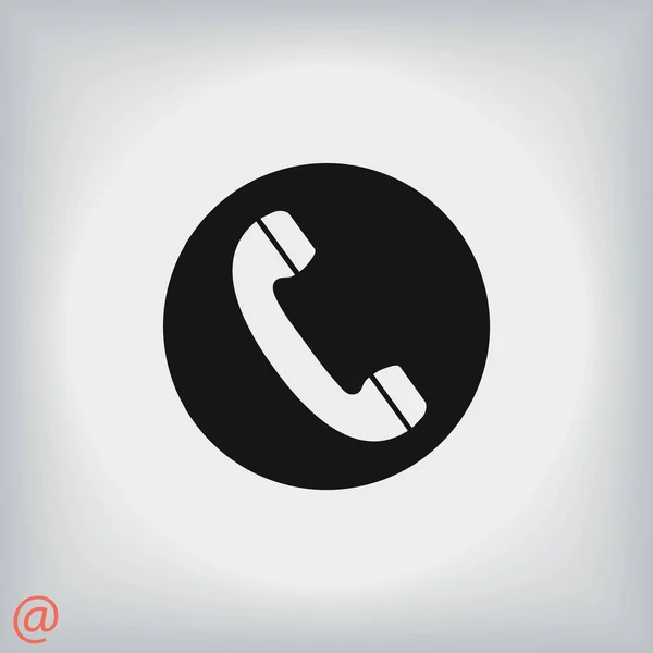 Telephone receiver vector icon — Stock Vector