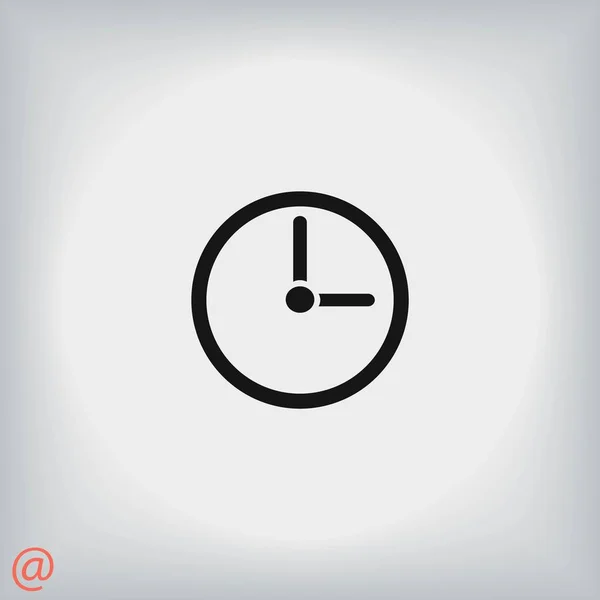Uhr-Icon-Vektor — Stockvektor