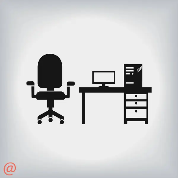 Vector Illustratie computerpictogram — Stockvector