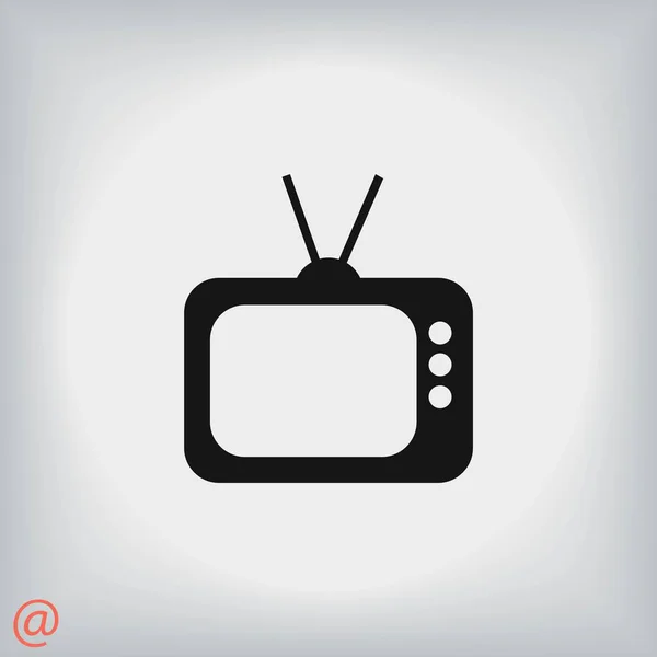 Vecteur icône tv — Image vectorielle