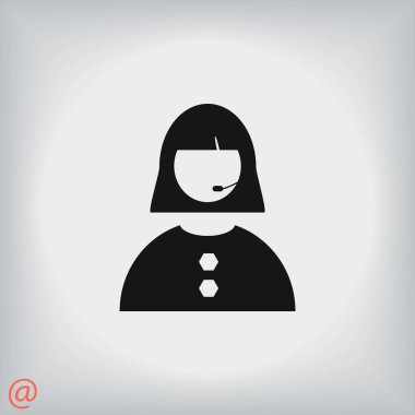 Kadının yüz simgesi