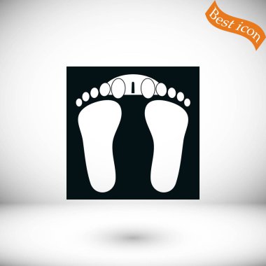 ayak izleri simge vektör