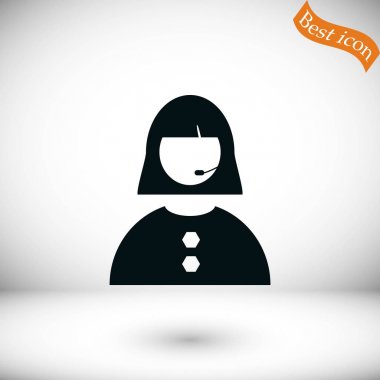 Kadının yüz simgesi