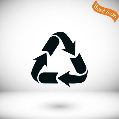 geri dönüşüm işareti simgesi