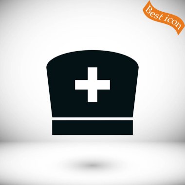 Düz hemşire simgesi