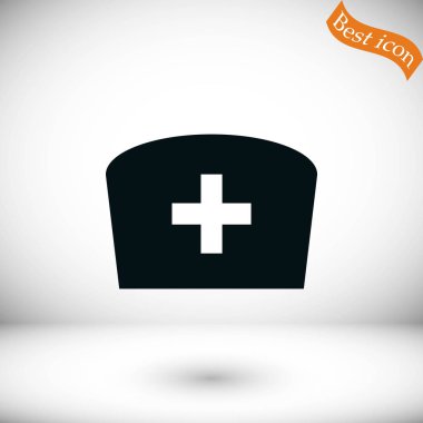 Düz hemşire simgesi