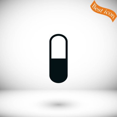 Kapsül Vektör Simgesi